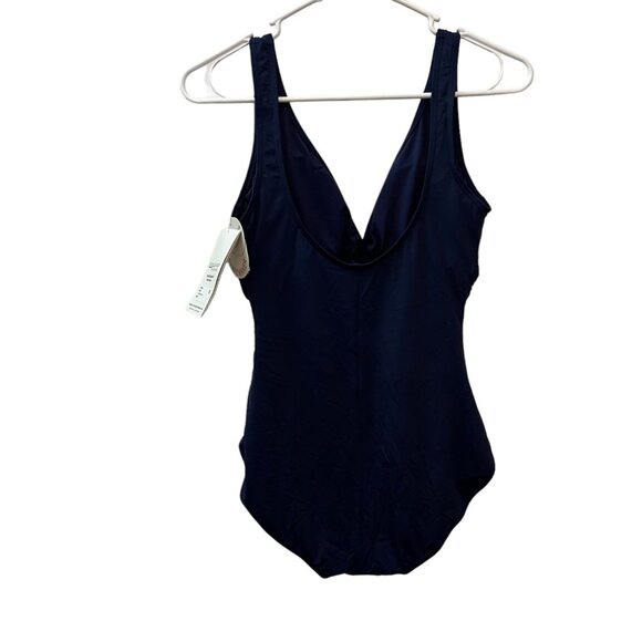 Coco Reef Navy Underwire Shapemaker Ruched Swimsuit NWT Size 8 - Picture 4 of 13